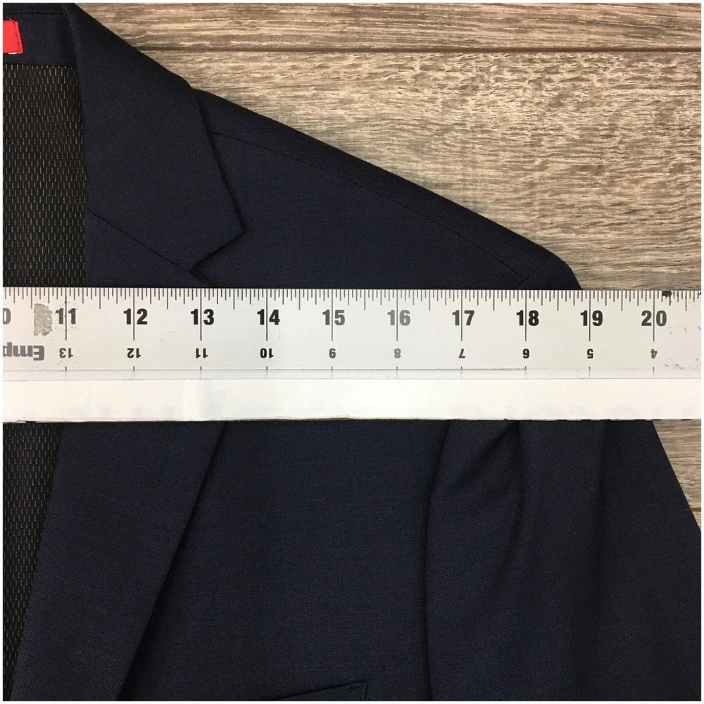 KENNETH COLE Mens Blue Blazer Sport Coat Casual Jacket Size 42S Slim Wool Suit‎